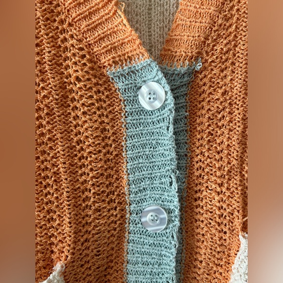 Tangerine Blue Beach Cardigan - Picture 3 of 7